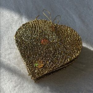 Gold Heart Ornaments